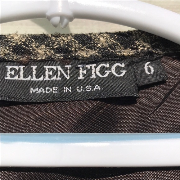 Vintage Ellen Tracy Houndstooth Wool Jacket - Classic & Chic size 6 - Picture 4 of 8